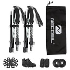 Foldable trekking poles for hiking & outdoor adventures