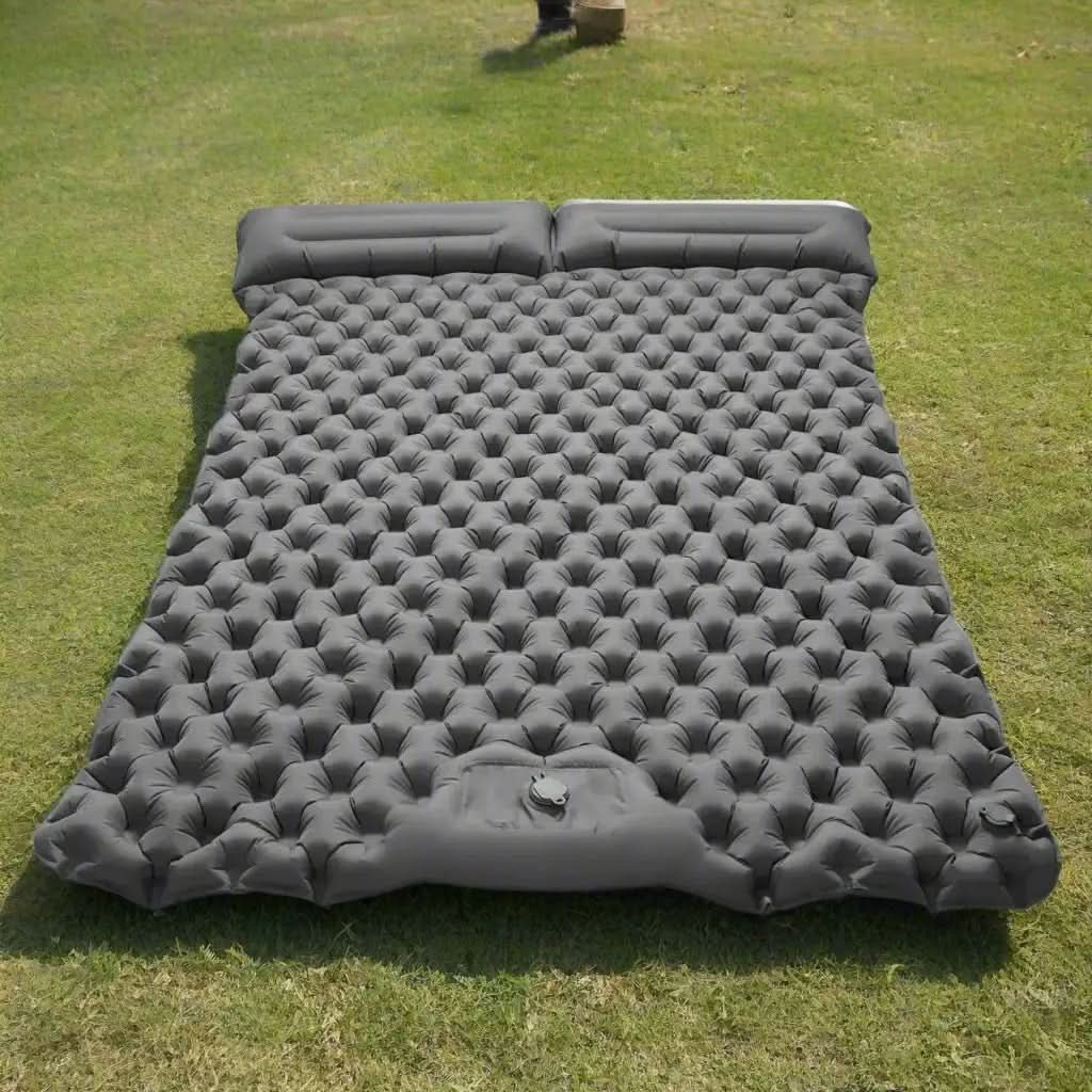 Ultra-light self-inflating double hiking mat