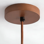 LED Retro Ceiling Light made of Stone & Wood