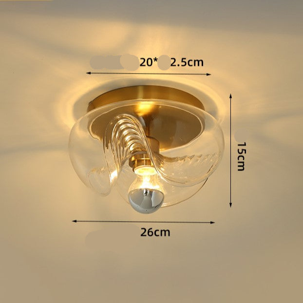 French Vintage Medieval Bauhaus Ceiling Lamp