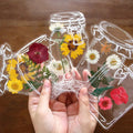 Transparent DIY Flower Bookmark