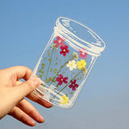 Transparent DIY Flower Bookmark