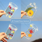 Transparent DIY Flower Bookmark