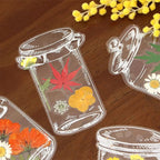 Transparent DIY Flower Bookmark