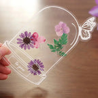 Transparent DIY Flower Bookmark