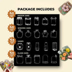 Transparent Flower Bookmarks – 80-piece DIY Set