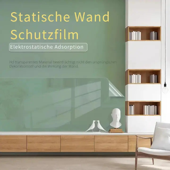 Scratch-resistant transparent wall pRedection film