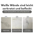 Scratch-resistant transparent wall pRedection film