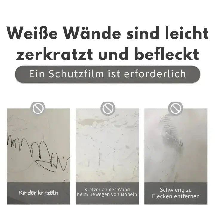 Scratch-resistant transparent wall pRedection film