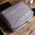Wobag New Polyester Mens Travel Electronic Accessories Travel Bag Organizer For Date Line SD Card USB Cable Digital Device Bag