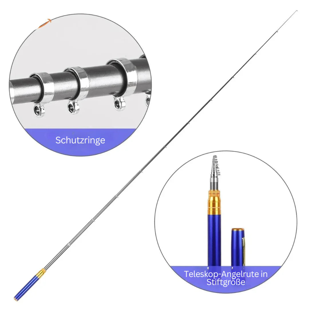Compact Fishing Set with Telescopic Rod – Portable Fishing Rod for On-the-Go