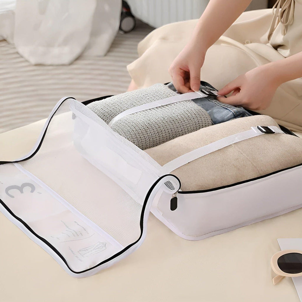 7-Piece Travel Packing Cube Set – Lightweight Compression Travel Organiser Bags for Suitcase & Luggage