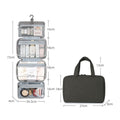 Compact Travel Cosmetic Organizer with 4 Compartments