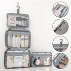 Compact Travel Cosmetic Organizer with 4 Compartments