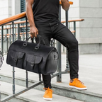 Travel Duffel Bag Leather Carry On Luggage