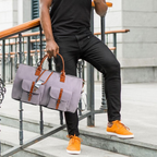 Travel Duffel Bag Leather Carry On Luggage
