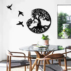 Black Metal Wall Art Home Decor
