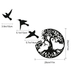 Black Metal Wall Art Home Decor