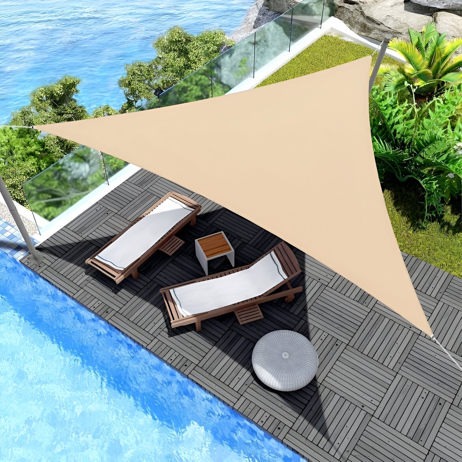 TriBlocker Sun Sail – Premium Sun Protection, Waterproof Triangle Sail
