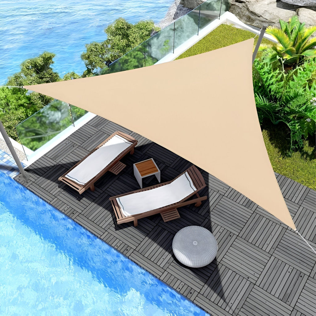 SunVeil TriShade – Triangular Waterproof Shade Cloth with UV Protection for Outdoors