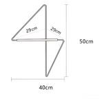 Triad Coat Stand – Geometric Multi-Purpose Metal Wardrobe Rack