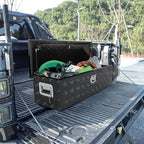39" Heavy Duty Aluminum Stripes Plated Tool Box Pick Up Truck Toolbox Storage Organizer with Side Handle, Lock and Keys