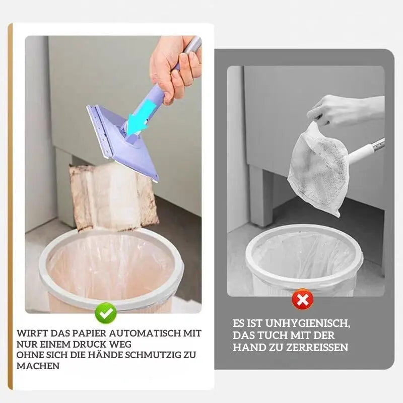 Cloth Switching Mini Mop (With 100 Cleaning Sheets)