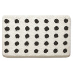 Tufted Plush Polka Dot Bath Mat