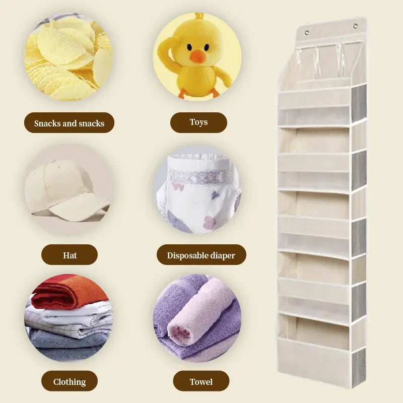 Door Hanging Organizer with Mesh Compartments – 5-Tier Storage System