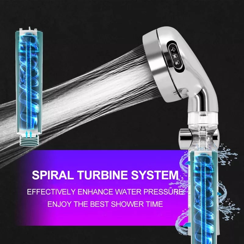 3 Mode Adjustable High Pressure Water Saving Showerhead