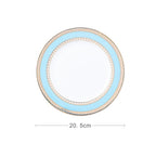 Turquoise 4-piece dinner set