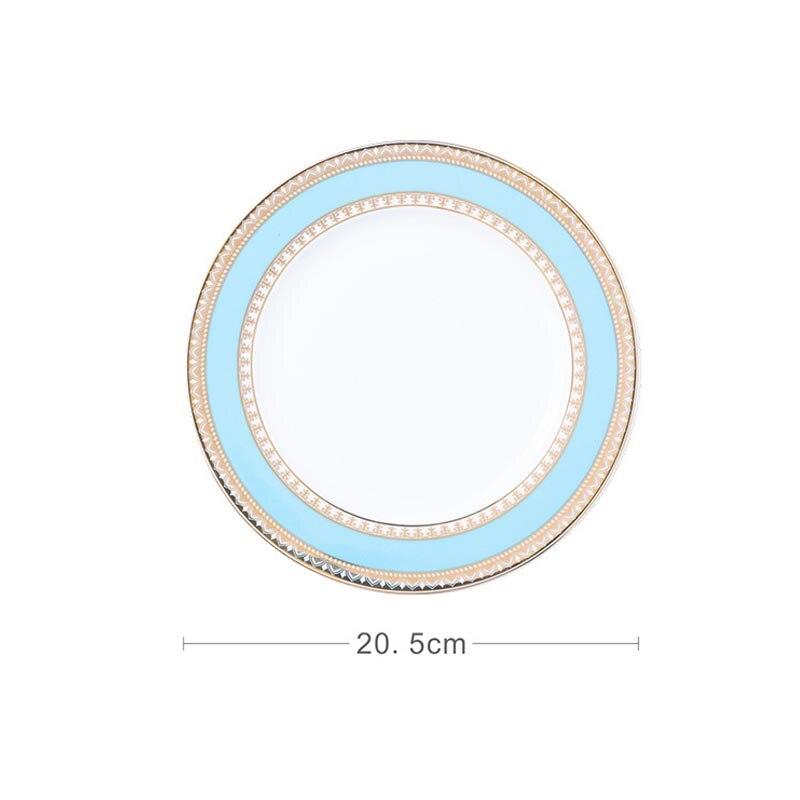 Turquoise 4-piece dinner set