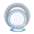 Turquoise 4-piece dinner set