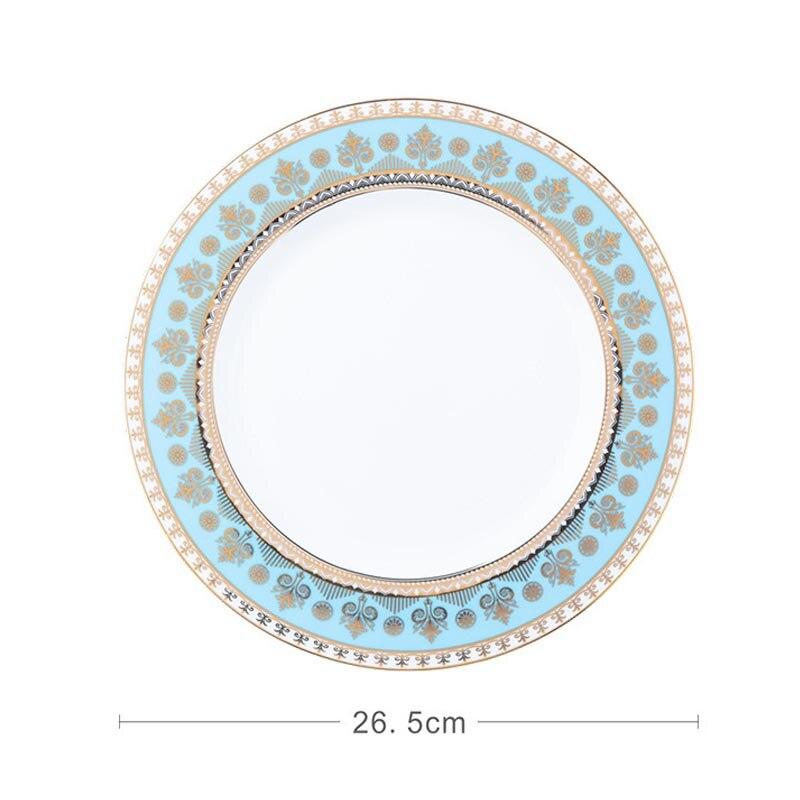 Turquoise 4-piece dinner set