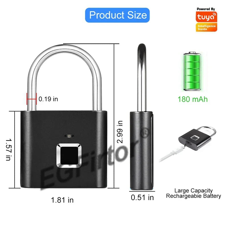 Fingerprint Lock, which eliminates the need for keys - Finger is the only key