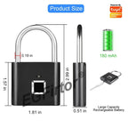 Fingerprint Lock, which eliminates the need for keys - Finger is the only key
