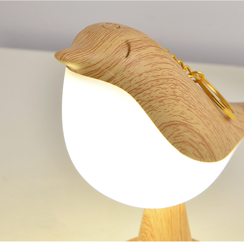 Rechargeable LED night light with touch sensor and creative bird design