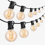 TwinkleTrail waterproof LED light chain for Outdoor with Warm Glow