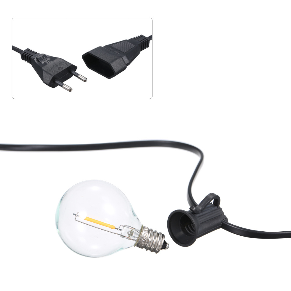 TwinkleTrail waterproof LED light chain for Outdoor with Warm Glow