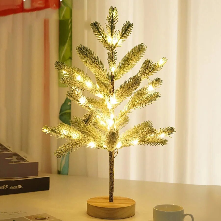 LumiPine – LED Christmas tree table lamp with warm white light