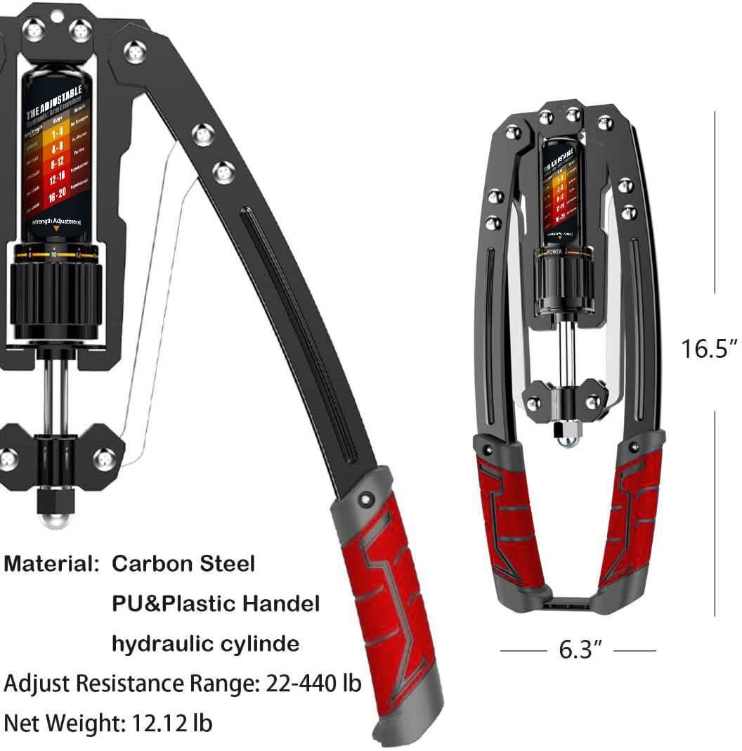 Hydraulic Arm Trainer with Adjustable 10–200 kg Resistance for Upper-Body Training