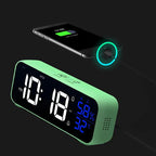 Multipurpose Musical LED Desk Clock with Alarm Function, Temperature and Humidity Display – Digital Clock for Desk and Bedroom