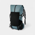 Ultralight 50L adventure backpack with rolltop and ripstop nylon