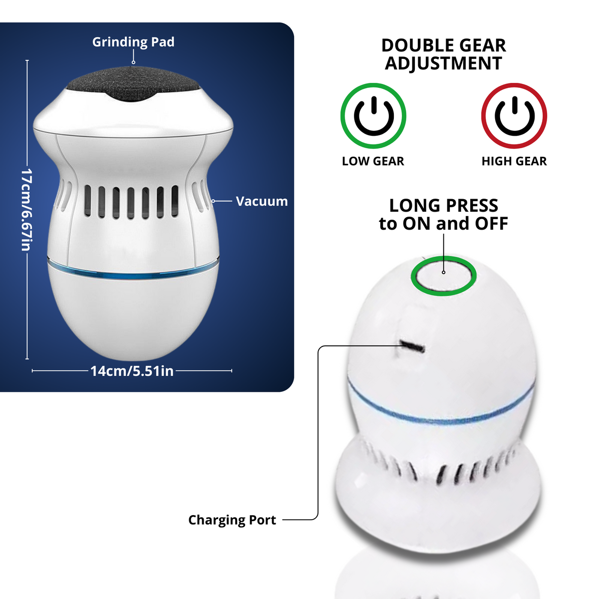 Electric Foot Care Professional | No More Calluses!