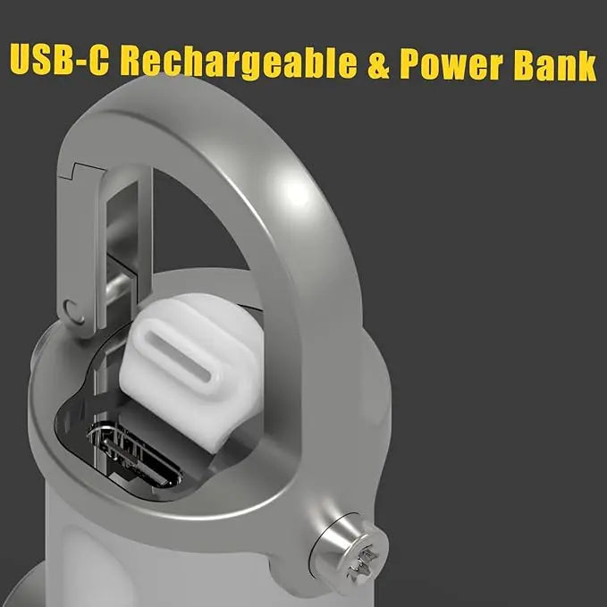 USB-C rechargeable mini flashlight