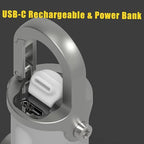 USB-C rechargeable mini flashlight