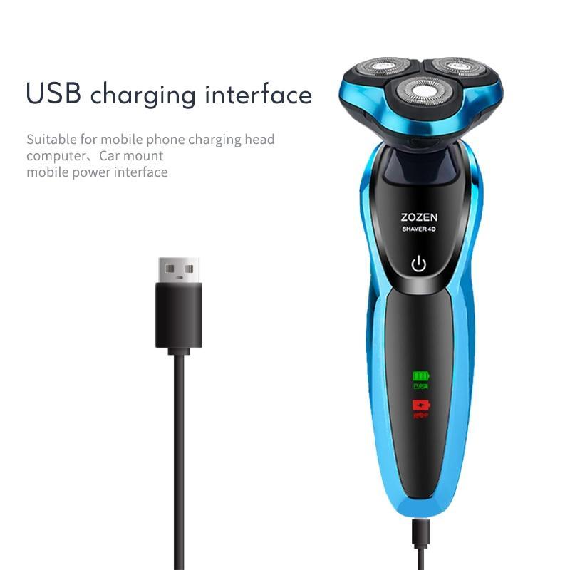 USB Charging Electric Shaver Waterproof Professional Beard Trimmer