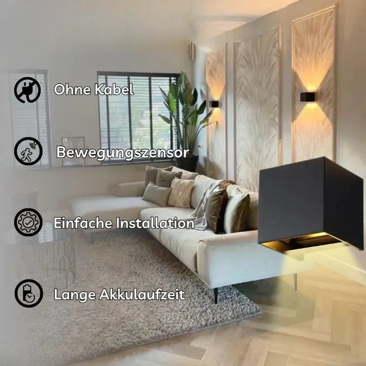 USB Rechargeable Wall Light with Motion Sensor