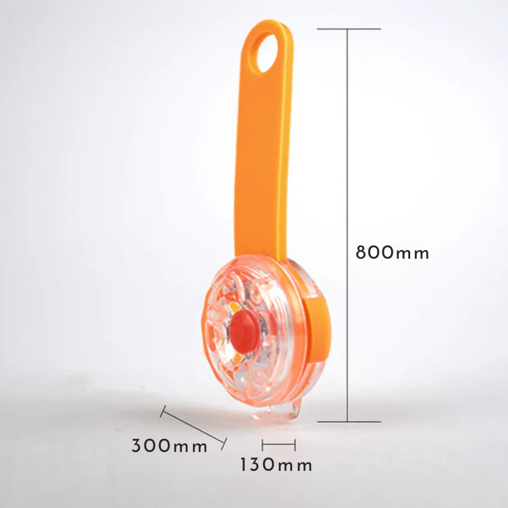 Rechargeable LED safety tag for pets