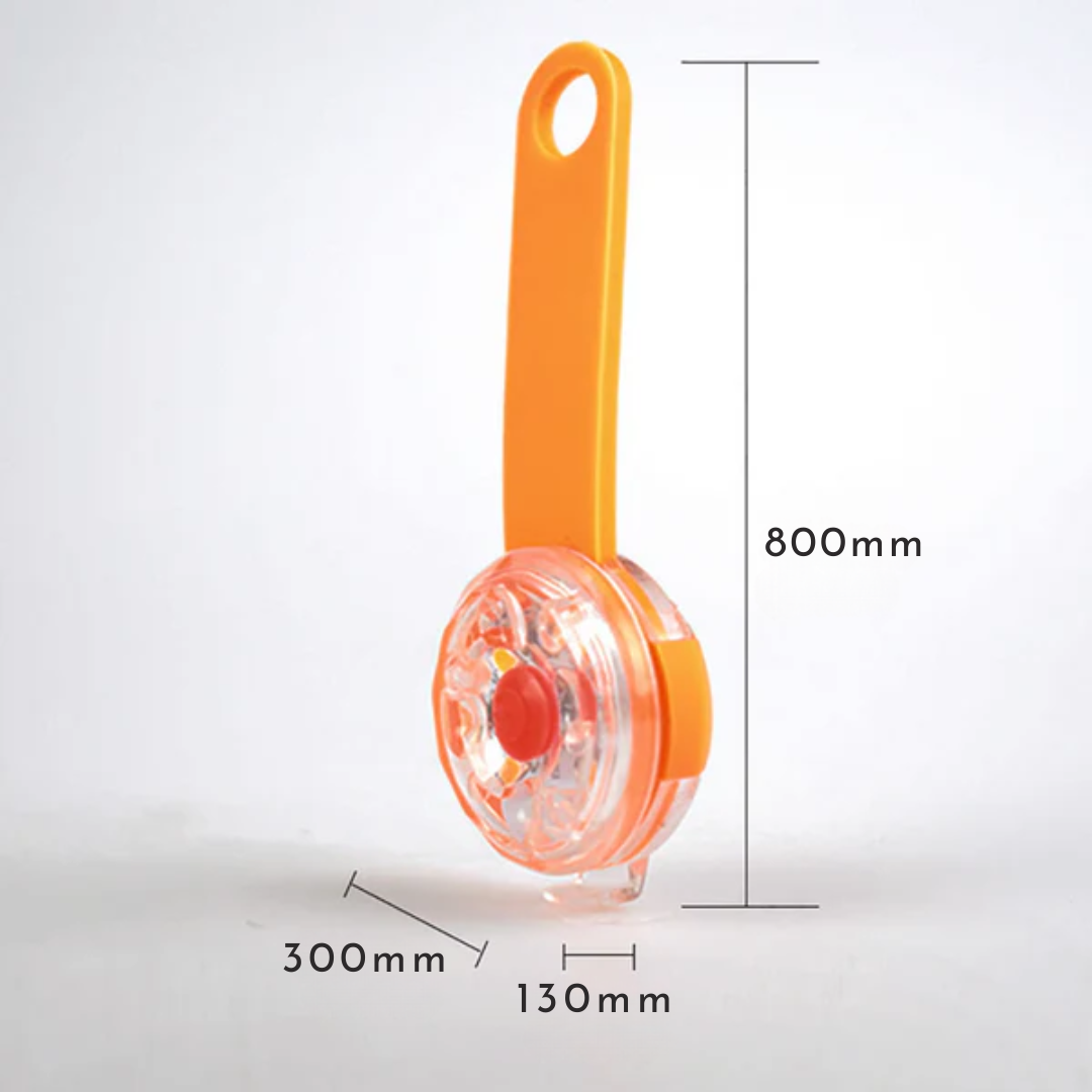 Rechargeable LED safety tag for pets